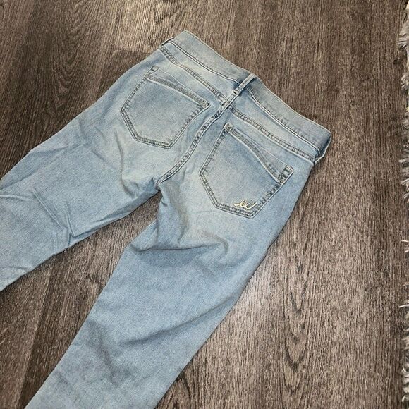 Express Star Embroidered Skinny Jeans Size 2 Regular - Picture 9 of 11